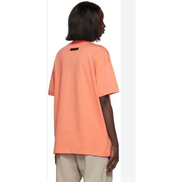 (XL) NWT Fear of God Essentials Short Sleeve Tee in Coral - Picture 2 of 3